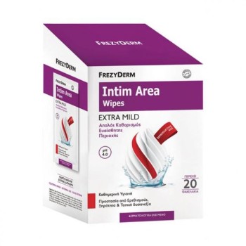 Frezyderm Intim Area Wipes Ph4.0 Extra Mild, 20 τεμάχια