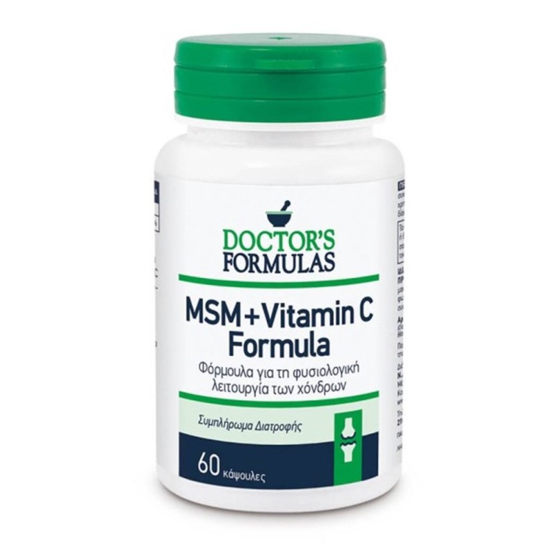 Doctor's Formulas MSM & Vitamin C Formula – Dietary Supplement, 60 κάψουλες