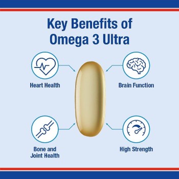 Lamberts Omega 3 Ultra Pure Fish Oil 1300 mg, 60 κάψουλες