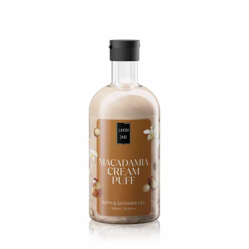 Lavish Care  Bath & Shower Gel Macadamia Cream Puff Aφρόλουτρο, 500ml