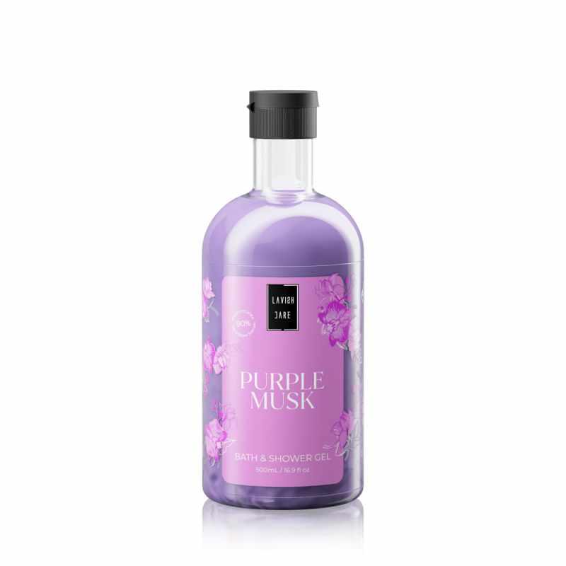 Lavish Care Bath & Shower Gel Purple Musk Αφρόλουτρο, 500ml
