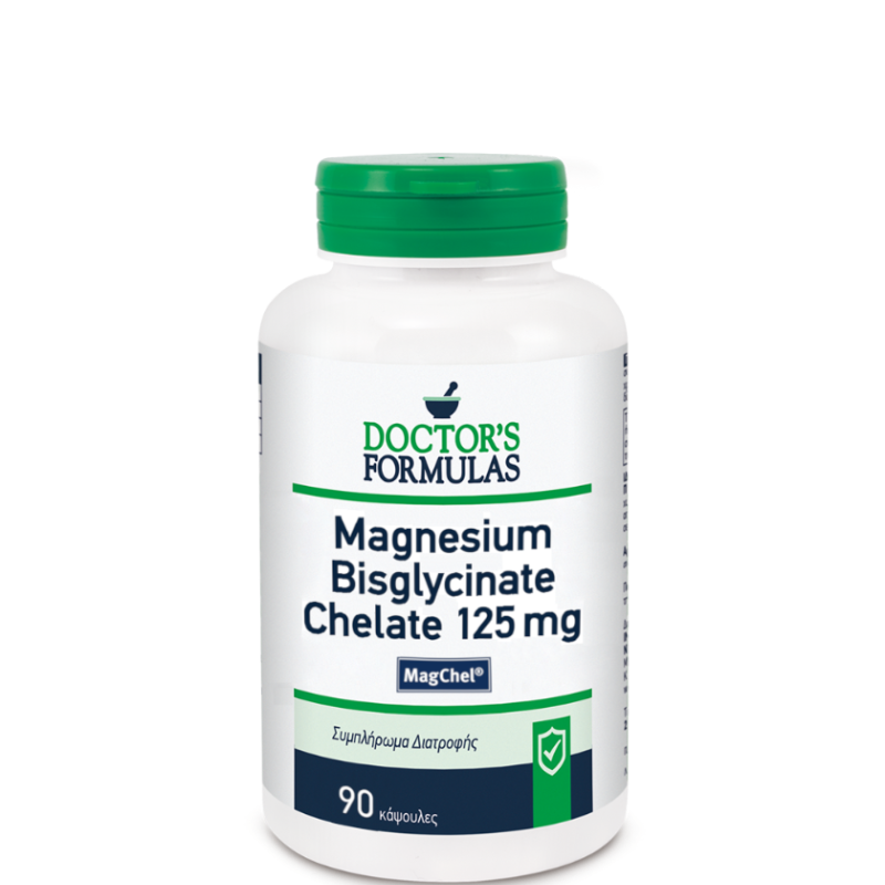 Doctor's Formulas Magnesium Bisglycinate Chelate 125mg, 90 κάψουλες