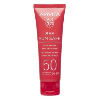 Apivita Bee Sun Safe Hydra Αδιάβροχο Αντηλιακό Gel Προσώπου SPF50 50ml