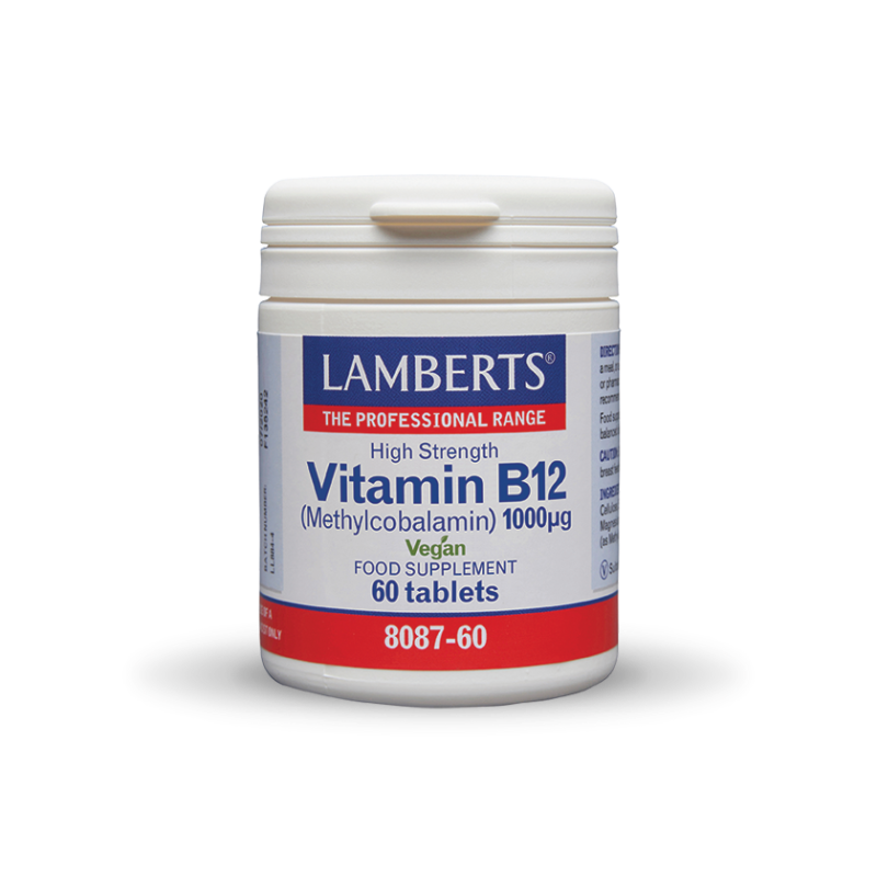 LAMBERTS Vitamin B12 1000μg, 60 ταμπλέτες