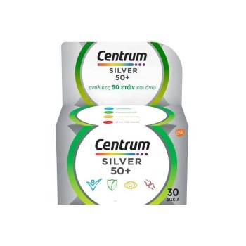 Centrum Silver 50+ Πολυβιταμίνη για Ενήλικες Άνω των 50 ετών, 30 ταμπλέτες