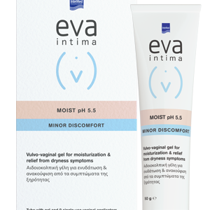 Intermed Eva Intima Moist Gel ph 5.5 Minor Discomfort - σωληνάριο με γέλη και 9 κολπικοί εφαρμοστές μίας χρήσης