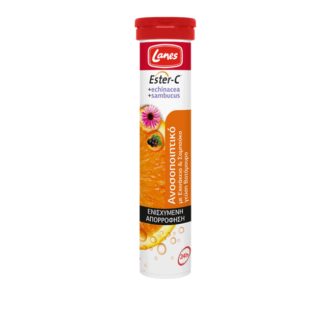 Lanes Vitamin Ester-C 500mg, 20 αναβράζουσες ταμπλέτες