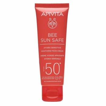 Apivita Bee Sun Safe Καταπραϋντική Κρέμα Προσώπου για Ευαίσθητες Επιδερμίδες SPF50+, 50ml
