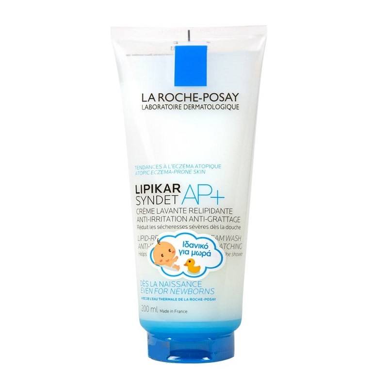 La Roche Posay Lipikar Syndet AP+ Cream,Κρεμώδες Αφρόλουτρο για το Ξηρό Δέρμα με Τάση Ατοπίας, 200ml