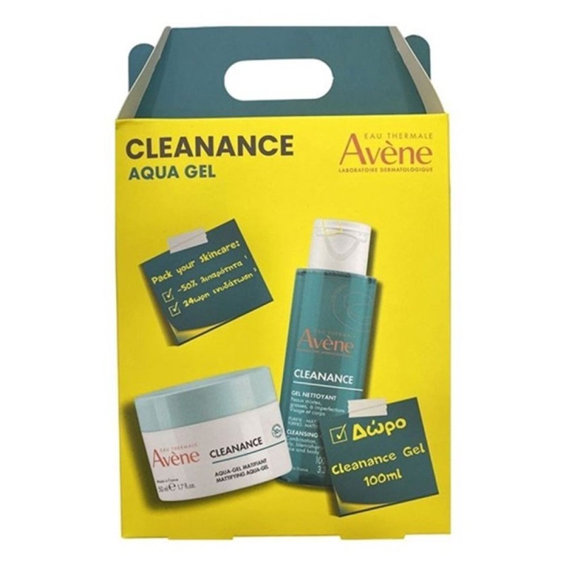 Avene Cleanance Πακέτο Promo Aqua Gel Κρέμα - Τζελ Προσώπου 50ml & Δώρο Cleanance Gel Τζελ Καθαρισμού 100ml