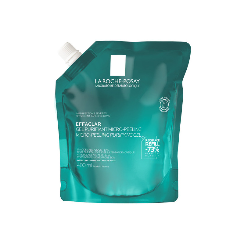 La Roche Posay Effaclar Micro-Peeling Purifying Gel Refill, 400ml