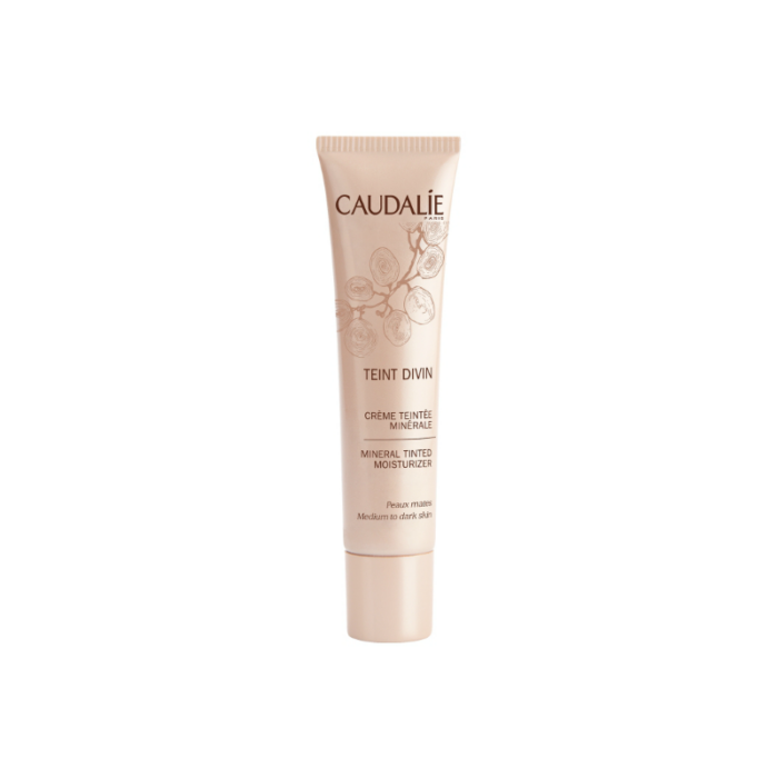 CAUDALIE Teint Divin Tinted Moisturizer - Light To Medium Skin Ενυδατική με Χρώμα για Ανοιχτόχρωμες Αποχρώσεις, 30ml